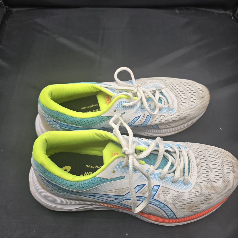 Asics Gray and Blue Running Shoes